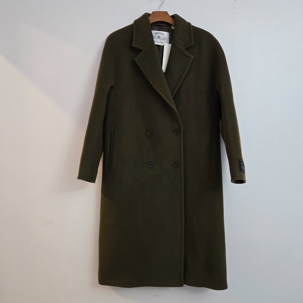 NWT Aritzia BABATON The Slouch Coat - Wool Cashmere Monterey SMALL
